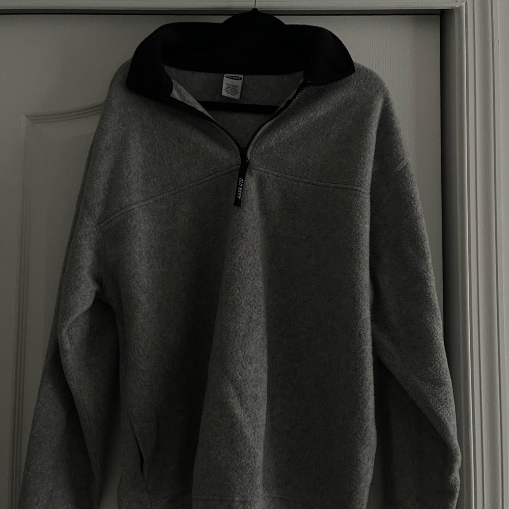 Old Navy Gray Zip Up Sweater Soft and Comfortable